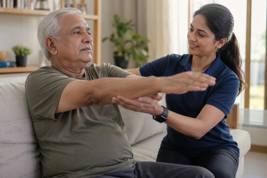 Home physiotherapy treatment