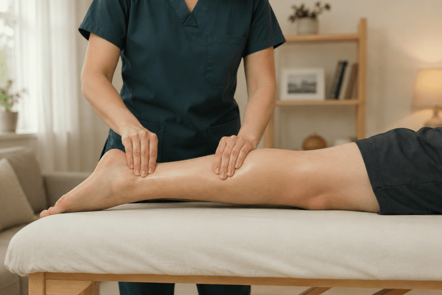 Home Achilles tendinopathy treatment visit in Derby