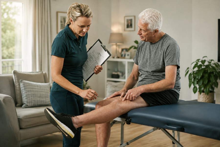 Home MS physiotherapy visit in Derby