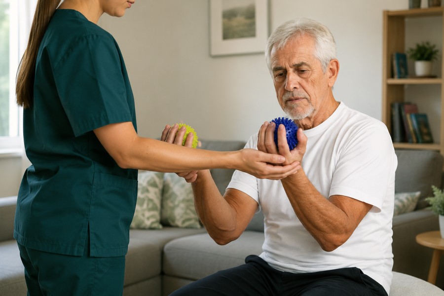 Home Parkinson's physiotherapy visit in Derby