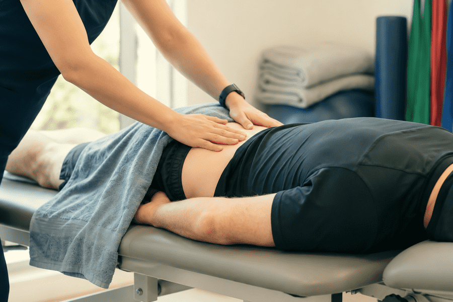 Home sciatica treatment visit in Derby