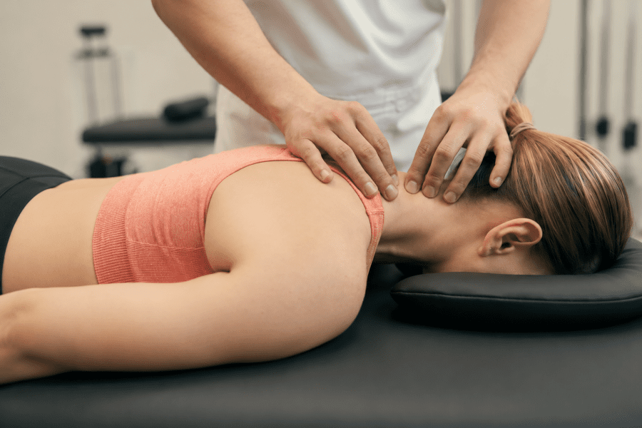 Home whiplash treatment physiotherapy visit in Derby